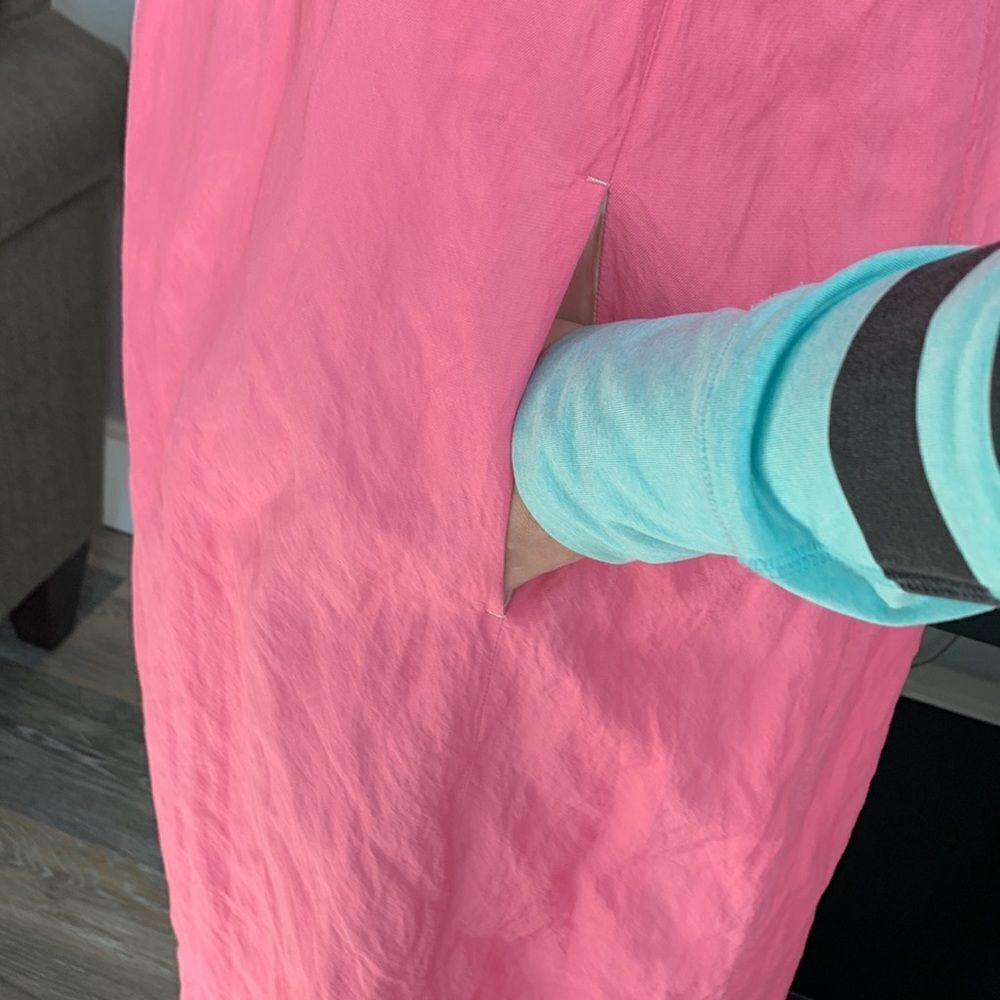 Lafayette 148 sleeveless crepe dress in Bubblegum pink sz 12 - Picture 3 of 16